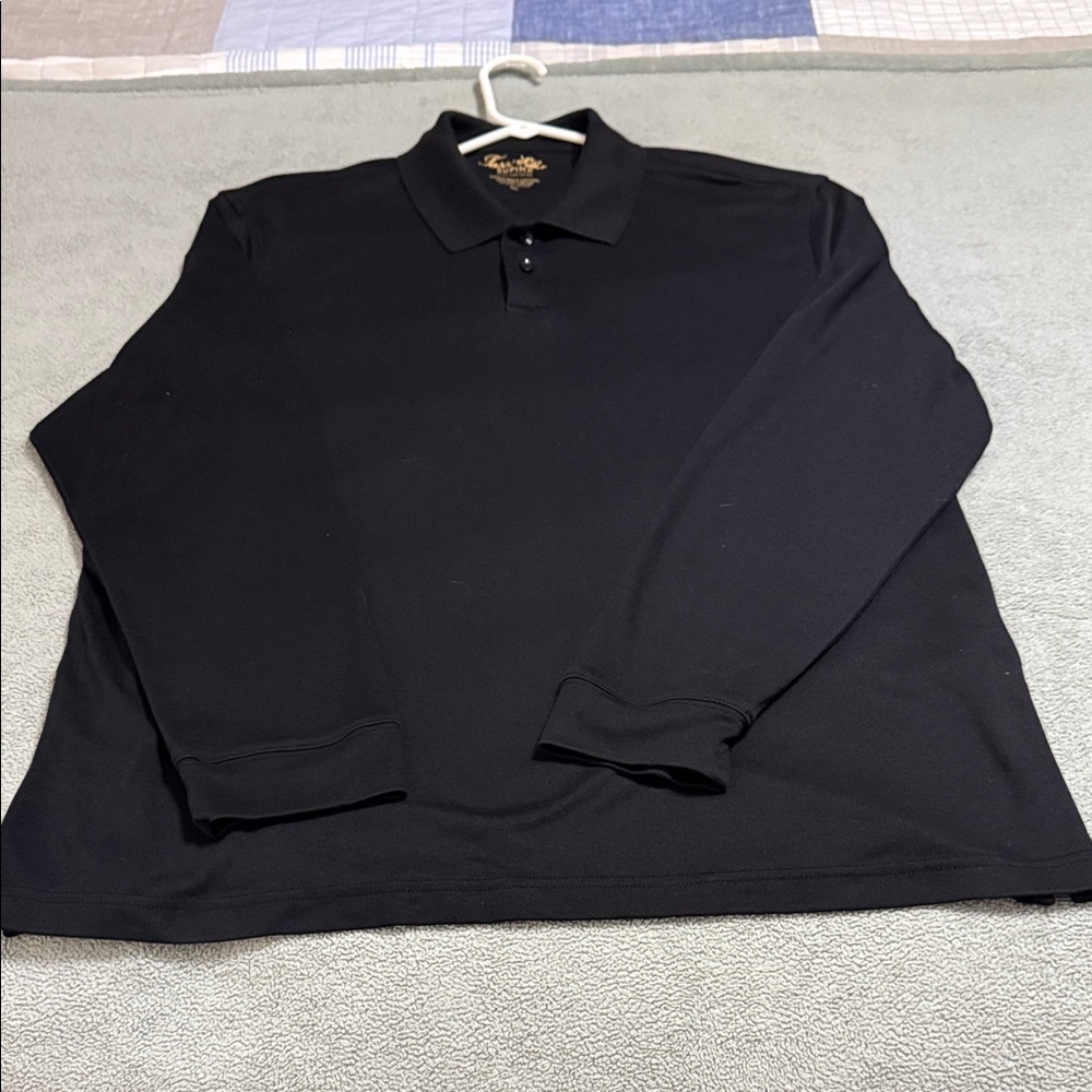 Tasso Elba Classic Black Polo Shirt: IMMACULATE CONDITION